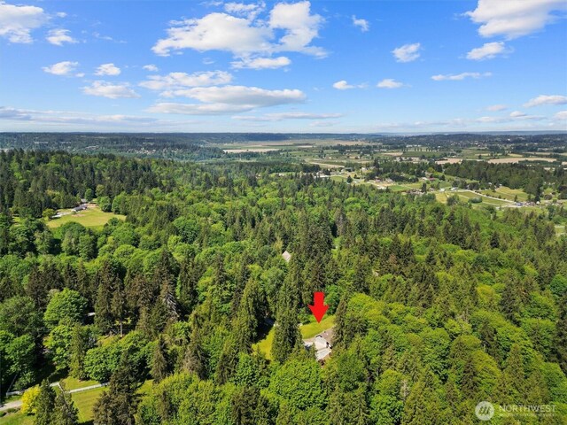 14413 139th Ave SE, Snohomish, WA 98290 - aerial view of property and surrounding area with a forest