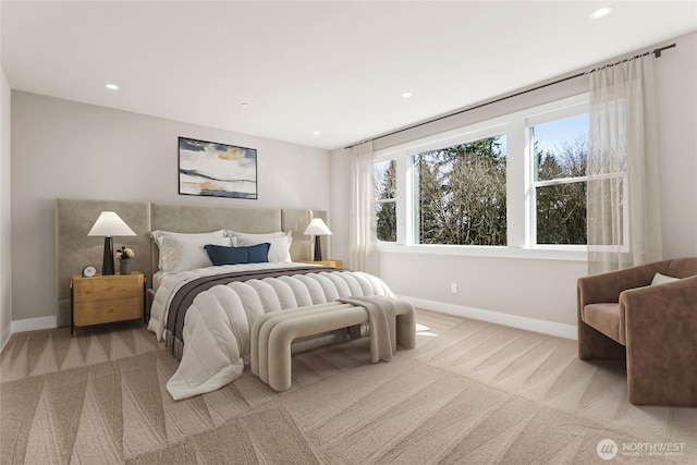 14480 133rd Pl NE, Woodinville, WA 98072 - bedroom featuring carpet, baseboards, and recessed lighting