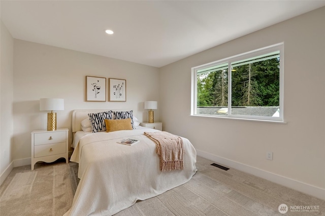12805 Ruggs Lake Rd, Everett, WA 98208 - bedroom with baseboards, carpet flooring, and recessed lighting