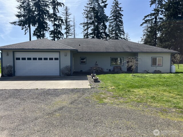 137 La Due Cemetery Rd, Onalaska, WA 98570 - ranch-style house featuring an attached garage, driveway, and a front yard