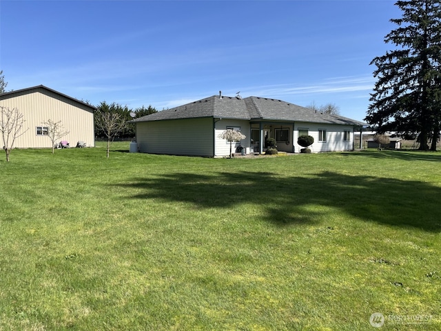 137 La Due Cemetery Rd, Onalaska, WA 98570 - back of house with a yard