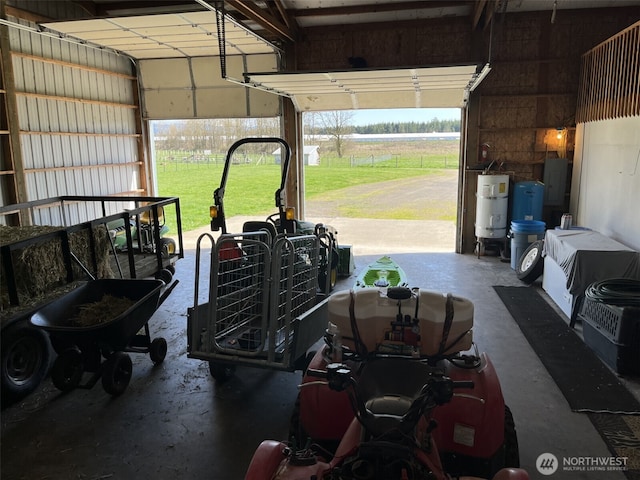 137 La Due Cemetery Rd, Onalaska, WA 98570 - garage with secured water heater and electric panel