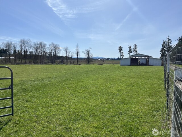 137 La Due Cemetery Rd, Onalaska, WA 98570 - view of yard with an outbuilding