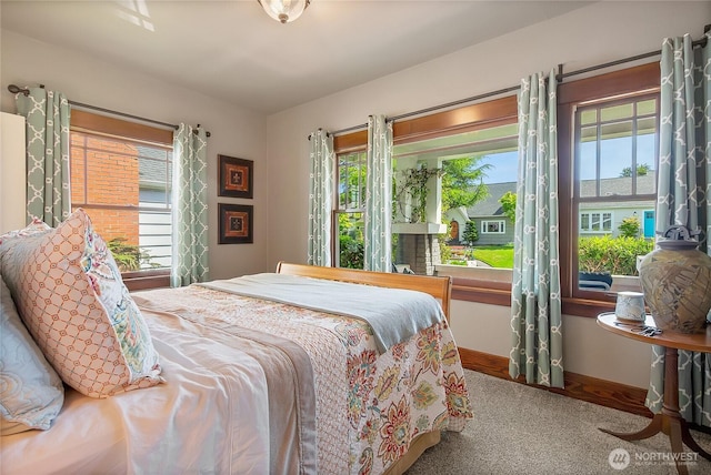 3708 N Madison St, Tacoma, WA 98407 - bedroom with multiple windows, carpet flooring, and baseboards