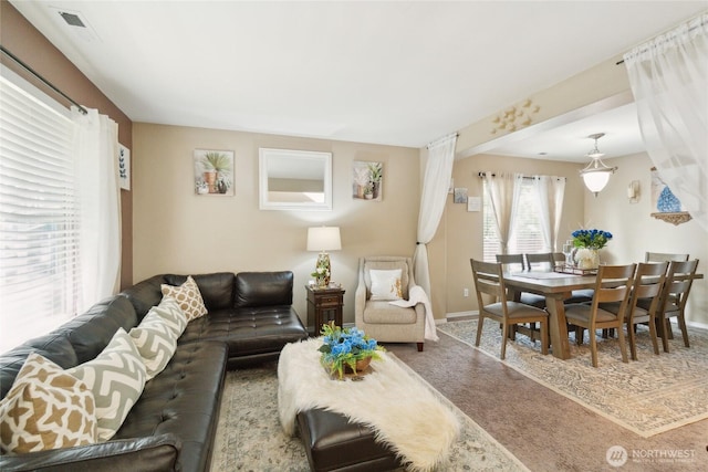 11805 58th Ave SE, Snohomish, WA 98296 - carpeted living room featuring baseboards
