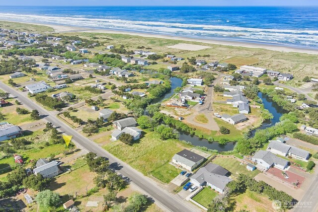 33612 I St, Ocean Park, WA 98640 - aerial overview of property's location with a nearby body of water and nearby suburban area