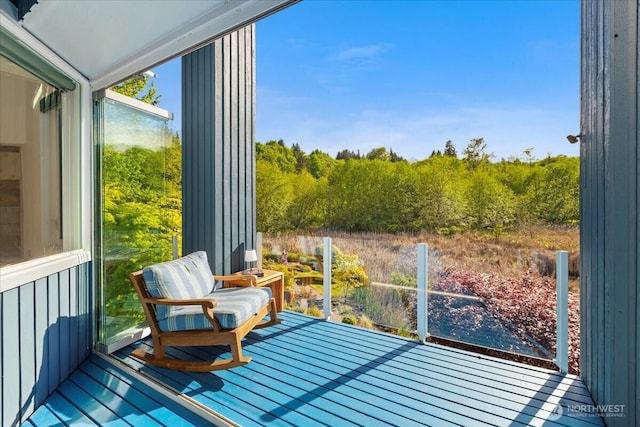 view of sunroom / solarium