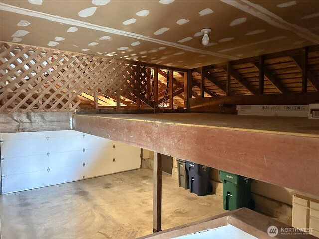 view of attic