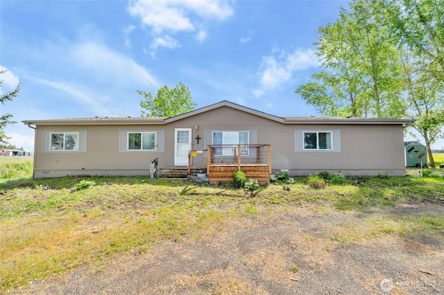 5211 S Aspen, Spokane, WA 99224 - ranch-style home featuring crawl space and a wooden deck