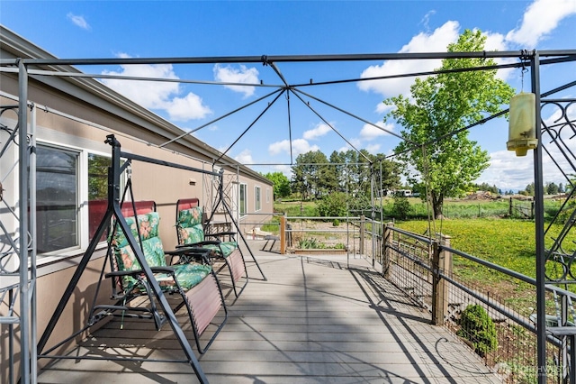 5211 S Aspen, Spokane, WA 99224 - view of wooden terrace