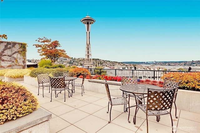 view of patio / terrace featuring outdoor dining area