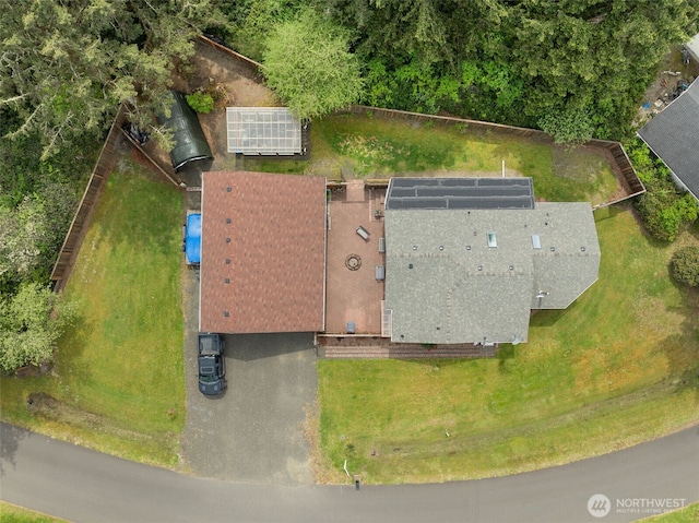 view of subject property