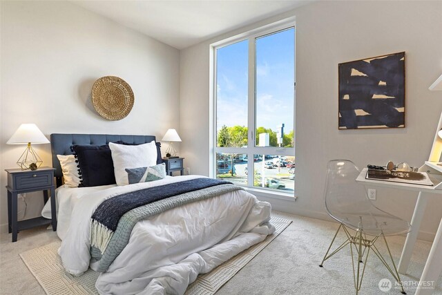 9752A Holman Rd NW, Seattle, WA 98117 - bedroom featuring carpet floors and multiple windows