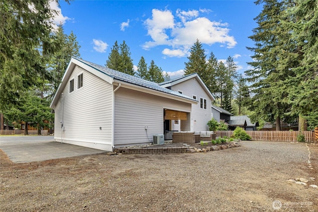 60 Spruce Ln, Ronald, WA 98940 - back of house with a patio area, an outdoor hangout area, fence, and cooling unit