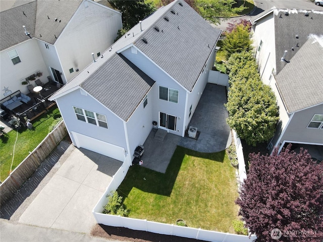 view of subject property