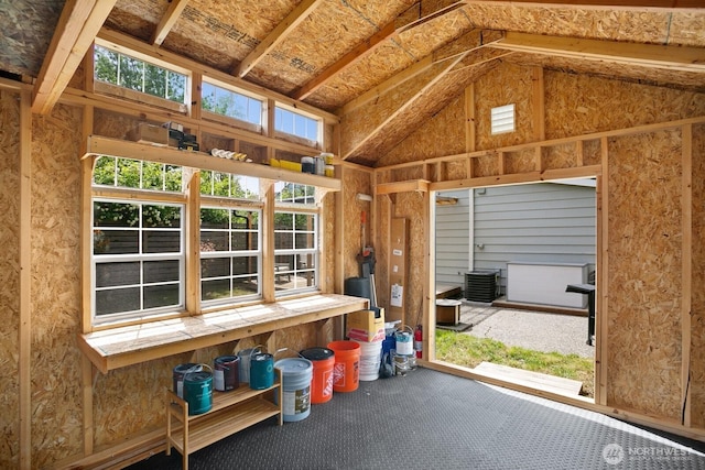 view of storage area