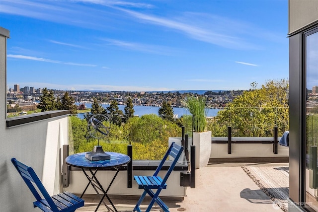 2400 Aurora Ave N Unit 202, Seattle, WA 98109 - balcony with a water view and a city view