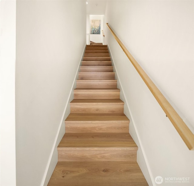 972 NW 54th St, Seattle, WA 98107 - stairs with wood finished floors
