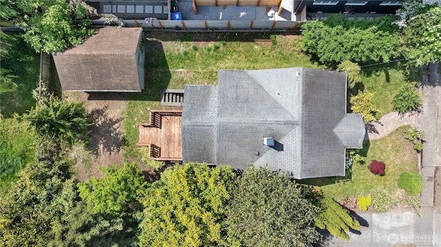 view from above of property
