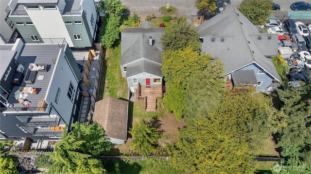 aerial perspective of suburban area