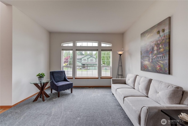 5511 152nd St SE, Everett, WA 98208 - carpeted living room featuring baseboards