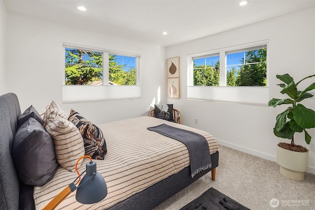 10419 41st Ave SW Unit A, Seattle, WA 98146 - carpeted bedroom with recessed lighting and baseboards