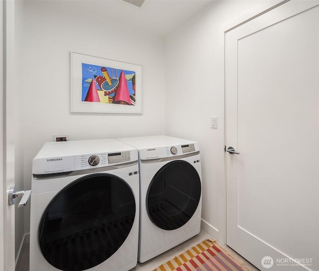 10419 41st Ave SW Unit A, Seattle, WA 98146 - clothes washing area with independent washer and dryer