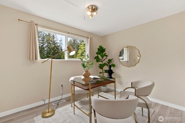 13832 146th Pl SE, Renton, WA 98059 - office with light wood-type flooring and baseboards