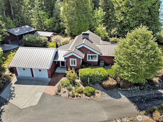 8820 E State Route 106, Union, WA 98592 - view of subject property with a heavily wooded area