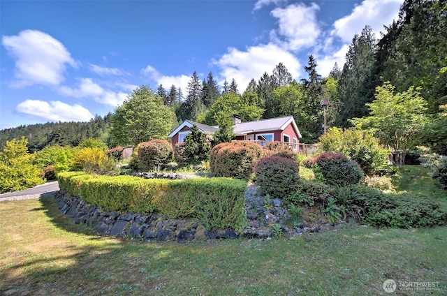 8820 E State Route 106, Union, WA 98592 - view of grassy yard with a view of trees