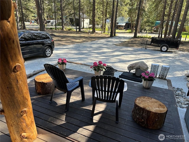 22415 Stirrup Rd, Leavenworth, WA 98826 - view of wooden deck