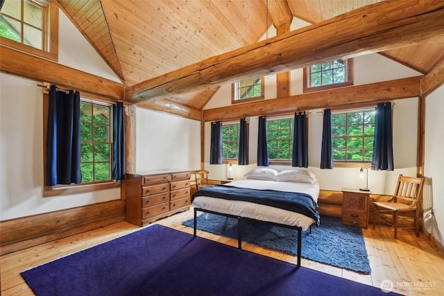 1465 Magnolia Ln, Camano Island, WA 98282 - bedroom with wood-type flooring and wooden ceiling
