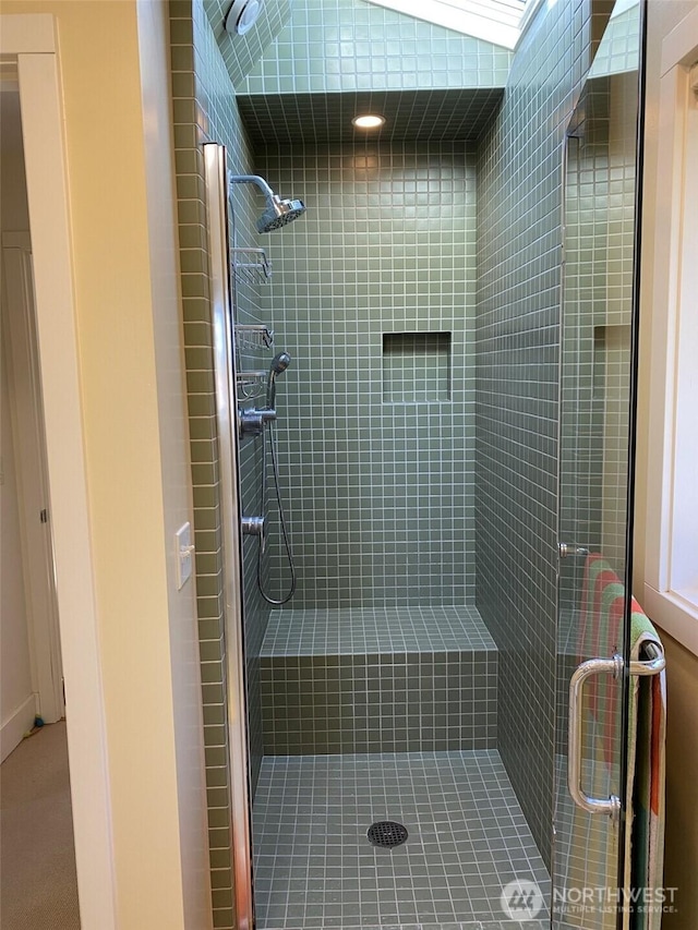 11191 Valley Heights Cir NE, Bainbridge Island, WA 98110 - bathroom with a shower stall
