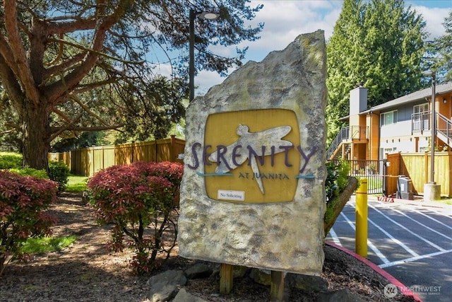 10826 NE 148th Ln Unit H201, Bothell, WA 98011 - community sign with fence