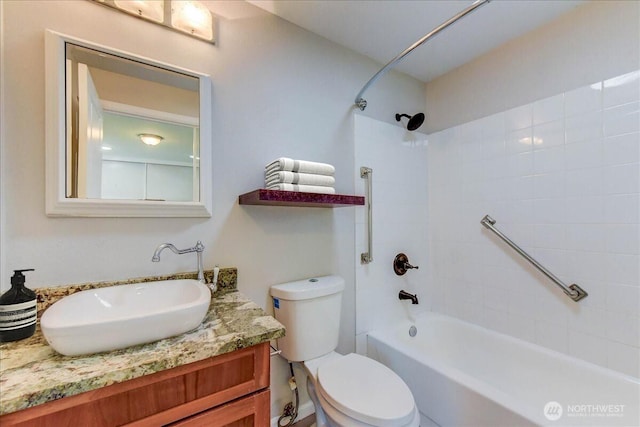 10826 NE 148th Ln Unit H201, Bothell, WA 98011 - full bathroom featuring vanity, toilet, and shower / tub combination