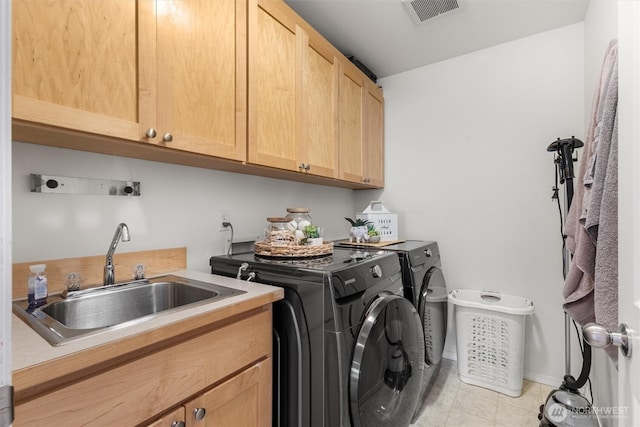 1625 Highland Terrace Ct, Mukilteo, WA 98275 - washroom with washer and dryer, cabinet space, baseboards, and light tile patterned flooring