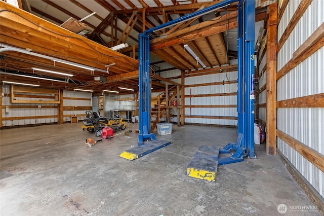 256 S C St, Buckley, WA 98321 - garage featuring a garage door opener