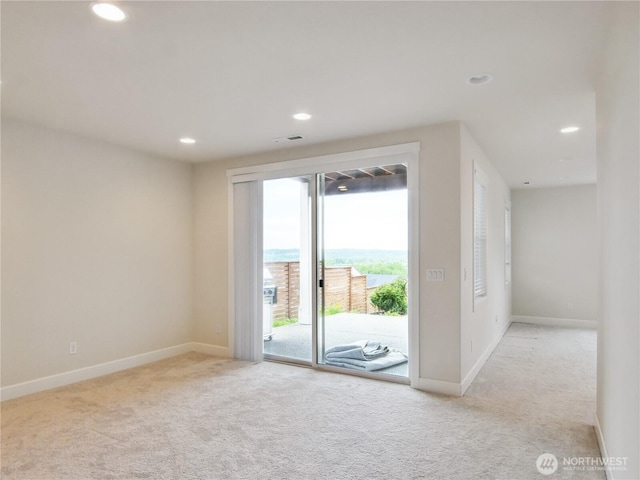2668 83rd Avenue Ct E, Edgewood, WA 98371 - unfurnished room with light colored carpet, recessed lighting, and baseboards