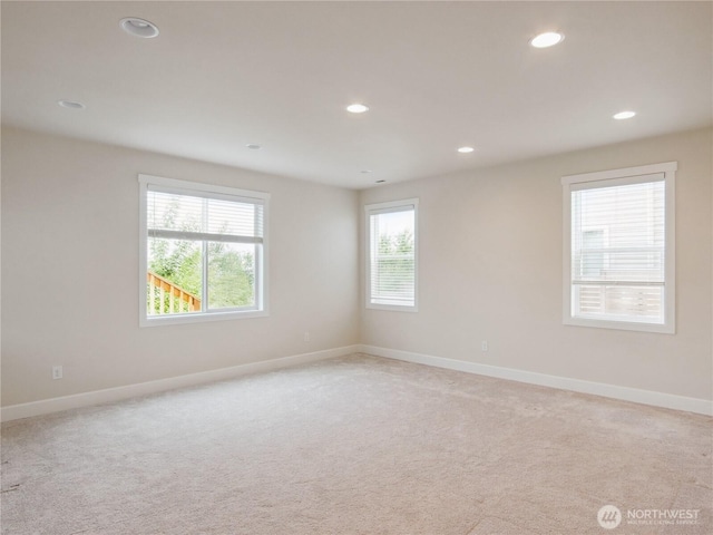 2668 83rd Avenue Ct E, Edgewood, WA 98371 - unfurnished room featuring recessed lighting, baseboards, and light carpet