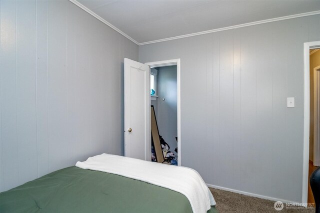 213 S 70th St, Tacoma, WA 98408 - bedroom featuring carpet flooring and crown molding