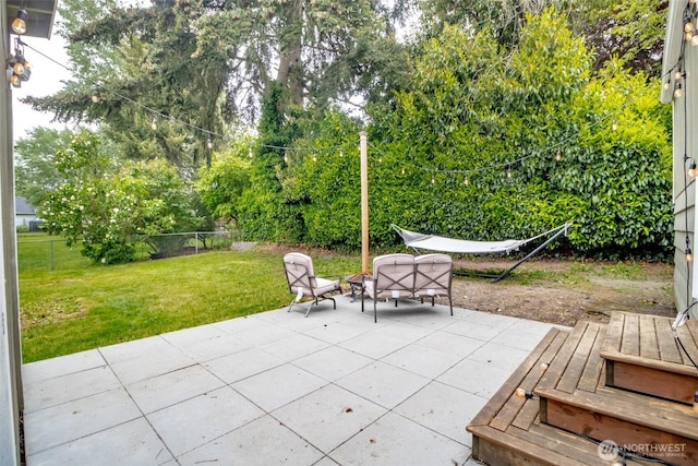 213 S 70th St, Tacoma, WA 98408 - view of patio featuring view of scattered trees
