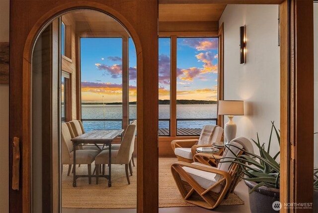 3316 SW 172nd St, Burien, WA 98166 - balcony at dusk with a water view