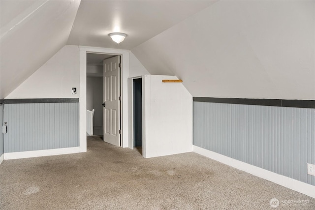 1118 W Wishkah St, Aberdeen, WA 98520 - additional living space featuring carpet floors and vaulted ceiling