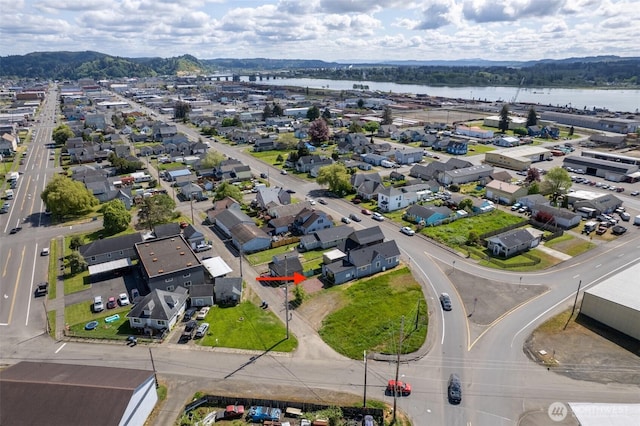 1118 W Wishkah St, Aberdeen, WA 98520 - aerial view of residential area with a large body of water
