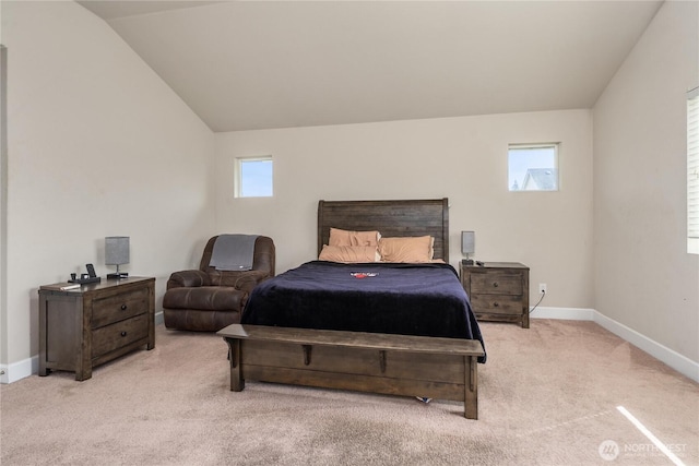18410 20th Avenue Ct E, Spanaway, WA 98387 - bedroom with carpet flooring, baseboards, and vaulted ceiling