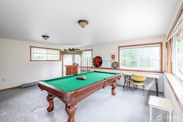 100 Aspen Ln, Packwood, WA 98361 - recreation room with billiards and plenty of natural light