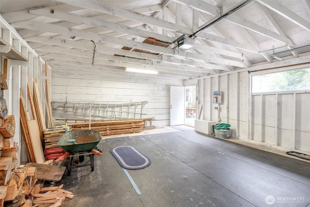 100 Aspen Ln, Packwood, WA 98361 - garage featuring a garage door opener