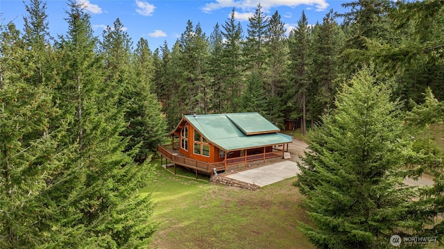 1101 Emerick Rd, Cle Elum, WA 98922 - view from above of property with a forest