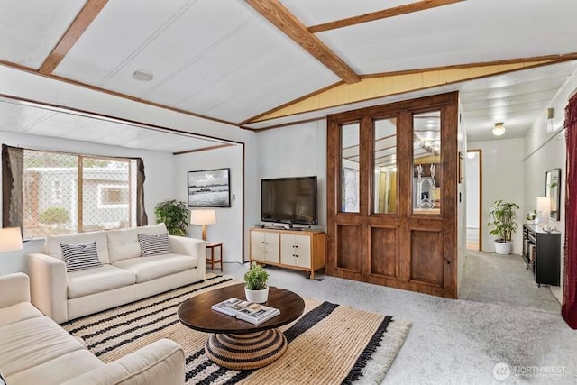 15016 W Thorne Ln SW Unit 7, Lakewood, WA 98498 - carpeted living room with vaulted ceiling