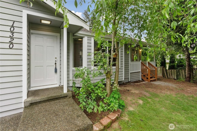 10320 16th St E, Edgewood, WA 98372 - property entrance with fence